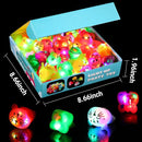 36 Pack Light Up Rings Glow in The Dark Party Supplies, Light up Party Favors, Goodie Bag Stuffers, Birthday Christmas Party Favors Classroom Prizes Cute Animal Treasure Box for Kids by TinyTreasures Baby Boutique