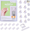 10 Pack Vkania Magnetic Cabinet Locks Baby Proofing - Baby Safety Latches for Drawers and Cabinets - Easy Installation No Drilling by TinyTreasures Baby Boutique