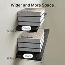 BAYKA Floating Shelves for Wall, 22.5 inches Wall Mounted Rustic Wood Shelves for Bathroom, Bedroom, Living Room, Floating Shelves for Books/Storage/Decor (Black,Set of 3) by CozyNest Decor