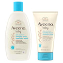 Bundle of Aveeno Baby Healthy Start Newborn Wash, Hypoallergenic Baby Body Wash with Prebiotic Oat, Fragrance-Free, 8 fl. oz + Newborn Balm, Baby Skin Balm with Prebiotic Oat , Fragrance-Free, 5 oz by TinyTreasures Baby Boutique