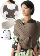 Konny Baby Carrier Flex SoftBreeze with Head Support - Adjustable, Easy to Wear Baby Wrap Sling, Perfect for Newborn Babies Essentials up to 44 lbs (XS-XL) - Mocha by TinyTreasures Baby Boutique