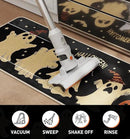 Halloween Kitchen Mat Set of 2, Pumpkin Ghost Bat Halloween Kitchen Decor, Halloween Rug for Floor, Indoor Spooky Home Decor with Non-Slip Backing,17 x 29 Inch & 17 x 47 Inch by CozyNest Decor