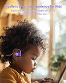 Kid Headphones for School, Air Conduction Open Ear Headphones, 3.5mm Jack Wired Cord, Ultra-Comfort, Ergonomic and Lightweight Design Perfect for School and Outdoor Activities-Purple by TinyTreasures Baby Boutique