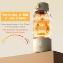 Portable Bottle Warmer for Travel, Removable Bottle Warmer for Formula, Breast Milk & Water, 17oz Large Capacity Baby Milk Warmer with Fast Heating, Baby Bottle Warmer On The Go for Outdoor by TinyTreasures Baby Boutique