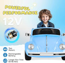 12V Kids Electric Car, Power Wheels with Remote Control, Ride on Car Toys with LED Light, 3 Speeds, Music, Blue by TinyTreasures Baby Boutique