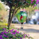 Large Hot Air Balloon Cardinal Solar Lantern Lights with Flame, Green Glass Balloon Lantern Waterproof Outdoor Decor for Garden Yard Patio, Birthday Mother's Day Gifts for Moms Women by GreenHaven Gardens