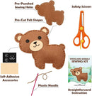 CiyvoLyeen Woodland Animals Craft Kit Kids DIY Crafting and Sewing Set Woodland Animals Felt Plushie for Girls and Boys Educational Beginners Sewing Set Sewing Kits for Kids Age 8 9 10 11 12 by TinyTreasures Baby Boutique