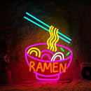 Ramen Neon Sign Dimmable LED Ramen Neon Light for Wall Decor Delicious Noodle Light Up Sign for Ramen Shop Resturant Dinning Room Kitchen (12"*15.5"USB) by CozyNest Decor