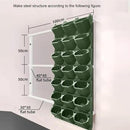 Self Watering Wall Mounted Vertical Planter, 36 Pots Wall Planter Indoor Vertical Living Green Plant Wall Easy Installation (Green) by CozyNest Decor