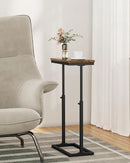 TUTOTAK End Table, Side Table, Tall Couch Table, Sofa Table, Living Room, Bedroom, Brown TB01BB083 by CozyNest Decor