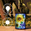 Hanging Solar Lantern Outdoor Waterproof LED Solar Lights Sunflower Decorative Solar Lanterns Tabletop Lamp for Outdoor Patio Garden Yard Decor by GreenHaven Gardens