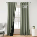 NICETOWN Room Darkening Plylux Curtains 95" Long for Farmhouse Home Decor, Thermal Insulated Window Treatment Privacy Drapes for Bedroom Guest Living Room(52" Wide, Set of 2, Dark Mallard) by TinyTreasures Baby Boutique