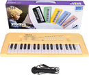 Kids Piano Keyboard, 37 Keys Portable Music Keyboard Early Learning Educational Electronic Music Piano Instrument Toys for 3 4 5 6 Year Old Boys and Girls (Yellow) by TinyTreasures Baby Boutique