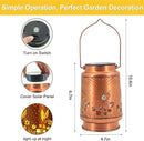 Mothers Day Gifts, Hummingbird Solar Lantern Outdoor Hanging, Metal Bird Decor Waterproof LED Decorative Light for Garden Patio Yard Lawn Backyard Front Porch, Birthday Gifts for Women Mom Grandma