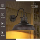 zeyu 2 Pack Gooseneck Barn Lights Outdoor, Outdoor Wall Sconces for Porch Patio, 18" Farmhouse barn Lights in Oil Rubbed Bronze Finish, 016-1BL-2 ORB by CozyNest Decor