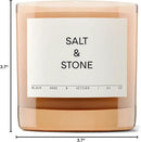 SALT & STONE Scented Candle for Women & Men | Hand-Poured, Aromatic & Fragrant | Coconut & Soy Blend Wax | 100% Cotton Wick | Long-Lasting 50 Hour Burn Time (8.5 oz) (Black Rose & Vetiver) by CozyNest Decor