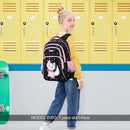 Cusangel Backpack for Girls Boys School Bookbags Kindergarten Elementary Lightweight Waterproof Multifunctional Large Capacity for Backpack (16 inch cat Fun Prints) by TinyTreasures Baby Boutique