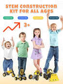 STEM Toys for 5-8 Year Old Boys, 10-in-1 Electric Toy Building Blocks for Kids Ages 4-8 Educational Construction Science Kit, Creative Activities for Boys 4-6, 8-10 Birthday & Holiday Idea Gift by TinyTreasures Baby Boutique