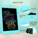 12.9 Inch LCD Writing Tablet for Kids, Colorful Toddler Doodle Board - Erasable Drawing Pad, Educational Learning Toy for Ages 3-8 - Valentine's Day Christmas Birthday Gifts (12.9 Inch, Blue) by TinyTreasures Baby Boutique