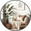 Fabuday Black Circle Mirror for Wall 20 inch - Round Mirrors for Bathroom, Entryway, Living Room, Hallway, Bedroom Decor, Small Matte Framed by CozyNest Decor
