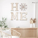 Farmhouse Home Signs with Windmill Clock Wall Decor Rustic Home Letters Wall Art for Living Room Kitchen Entryway Dining Room Bedroom (water-white) by CozyNest Decor