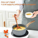 Wooden Spoons for Cooking, 1 Pcs Natural Teak Wooden Cooking Spoons for Non-Stick by CozyNest Decor
