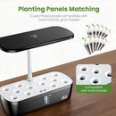 Indoor Garden Hydroponics Growing System 12 Pods, Indoor Herb Garden with LED Grow Light, Adjustable Height Up to 10.8inch, Hydroponics for Family by GreenHaven Gardens