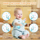 alilo Yoyo Talking Bunny Baby Singing Musical Rattle, Mimicking Toys Repeats What You Say, Preloaded 90+ Audio Content, ABC/Number/Notes Learning Toys for Toddlers Infant Newborn Boy Girl Gifts by TinyTreasures Baby Boutique