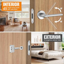 Magnetic Auto-Lock Invisible Door Lock - Single-Sided Hidden Design, Hidden Handle & Mini Keyhole, Aluminum Alloy for Bookshelf Doors/Invisible Doors/Secret Rooms (1, Silver) by TinyTreasures Baby Boutique