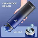 Enerbone 32 oz Insulated Water Bottle, Stainless Steel Bottle with Carrying Strap, Double-Wall Vacuum Insulation Design, Leakproof Sports Bottle with Straw, Keep Drinks Cold or Hot for Hours by CozyNest Decor