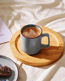 famiware Coffee Mugs Set of 6, Nebula 14oz Coffee Mugs, Ceramic Cup Set with Handle for Latte, Tea, Milk, Cappuccino, Cocoa, Dark Gray by CozyNest Decor