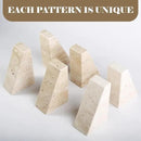 Travertine Bookends for Heavy Books, Marble Decorative Bookends for Shelves, Heavy-Duty Stone Book Ends for Hardback Book & Cookbooks, Unique Book Stopper & Holder, Travertino Italy by CozyNest Decor