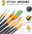 Painting Kit, Acrylic Paint Set for Kids & Adults - Painting Supplies with18 Acrylic Paints, 8 Painting Brushes, 5 Canvas Panels by TinyTreasures Baby Boutique