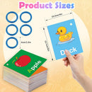 Toddler Learning Flash Cards, 60 PCS Double Sides Flashcards for Alphabets, Numbers, Colors, Shapes, Sight Words, Baby Cognitive Flashcards for Kids, Preschool Kindergarten Learning Activities by TinyTreasures Baby Boutique