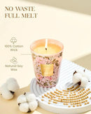 M&SENSE Rose Amber Scented Natural Soy Wax Candle, 14.1oz 60 Hours Long Lasting Slow Burning Candles for Home Decor, Aromatherapy Candle for Stress Relief by CozyNest Decor