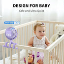 AMACOOL Battery Operated Stroller Fan Flexible Tripod Clip On Fan with 3 Speeds and Rotatable Handheld Personal Fans for Car Seat Crib Bike Treadmill (Purple) by TinyTreasures Baby Boutique