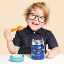 Fimibuke Insulated Kids Food Jar, 12 OZ Bpa Free Wide Mouth Stainless Steel Vacuum Thermos for Hot Cold Food for School Travel Leakproof Toddler Boy Girl Lunch Container Snack Cup for Fruits Veg Soup by TinyTreasures Baby Boutique