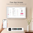 15.6 Inch Digital Calendar, Full HD Touchscreen Smart Planner for Family Schedules - Wall & Desk Mount, Great for Seamless Daily Planning & Household Organization, with LED Reminder Light by TinyTreasures Baby Boutique