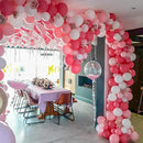 130pcs Hot Pink Balloons Different Sizes 18" 12" 10" 5" Dark Pink Balloons for Birthday Graduation Baby Shower Wedding Anniversary Princess Theme Party Valentine's Day Decorations by CozyNest Decor