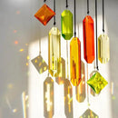 HDCRYSTALGIFTS 7PCS Sun Catchers Crystals Hanging Ornament,Christmas Decorations,Rainbow Prisms Hanging Crystals for Window Indoor Garden Decor (Season Design) by GreenHaven Gardens