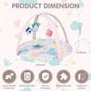Activity Gym, Baby Play Gym Mat for Toddlers, 0-18 Months Tummy Time Play Mats, Infant Play Gym with Detachable Toys for Sensory Exploration and Motor Skill Development, PM2407 by TinyTreasures Baby Boutique