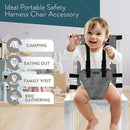Baby Portable High Chair for Travel | Essential Travel Highchair | Baby Chair Harness by TinyTreasures Baby Boutique