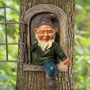 Whimsical Fairy Garden Gnome Statue, Tree Faces Decor Outdoor -5.9 Inch, Funny Garden Tree Decoration,Ideal Patio Yard Lawn Porch Decoration by GreenHaven Gardens