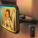 Baby Car Mirror with Light, 7 RGB Light Rear Facing Baby Car Seat Mirror with Remote Control Rechargeable 360° Rotation Hook Clip Design Wide View Shatterproof by TinyTreasures Baby Boutique