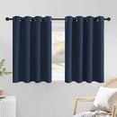 NICETOWN Navy Blue Kitchen Window Curtains 36 inches Long, Grommet Blackout Short Window Treatments Thermal Drapes for Bedroom, 2 Panels, W52 x L36 by TinyTreasures Baby Boutique
