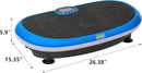 Vibration Plate Exercise Machine Workout Vibration Fitness Platform with Resistance Loops and Resistance Band, 2D, 3D or 4D by CozyNest Decor