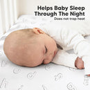 KeaBabies 2-Pack Organic Crib Sheets for Boys, Girls - 52x28 Fitted Crib Mattress Sheet Neutral, Breathable Jersey Cotton Cover for Baby Bed, Toddler Mattress, Soft & Cute Prints (ABC Land Sky) by TinyTreasures Baby Boutique