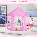 Monobeach Princess Tent Girls Large Playhouse Kids Castle Play Tent with Star Lights Toy for Children Indoor and Outdoor Games, 55'' x 53'' (DxH) (Pink Princess Tent with Play Mat) by TinyTreasures Baby Boutique