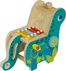 Manhattan Toy Wooden Dinosaur Toddler and Preschool Musical Instrument and Activity Toy with Xylophone, Sawtooth Ridges and Solo Mallet by TinyTreasures Baby Boutique