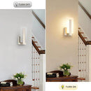 Joosenhouse Modern LED Wall Sconce Set of 2, Hardwired 3000K Warm White Light Wall Lights, 7W Up and Down Wall Mount Light, 9.76 inch Brushed Nickel Indoor Wall Sconce Wall Lighting by CozyNest Decor